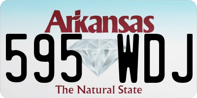 AR license plate 595WDJ