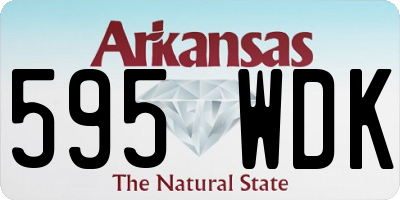 AR license plate 595WDK