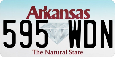 AR license plate 595WDN