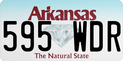 AR license plate 595WDR