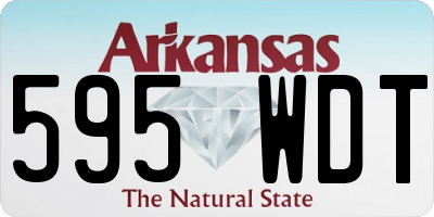 AR license plate 595WDT