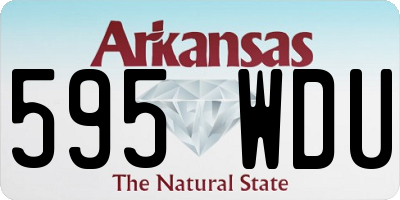 AR license plate 595WDU