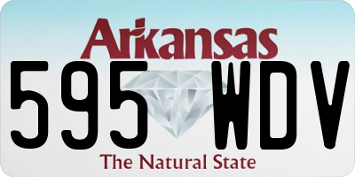 AR license plate 595WDV