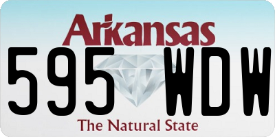 AR license plate 595WDW