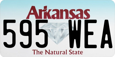 AR license plate 595WEA