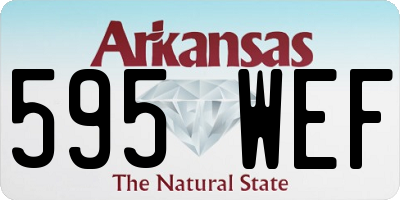 AR license plate 595WEF