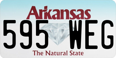 AR license plate 595WEG