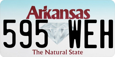 AR license plate 595WEH
