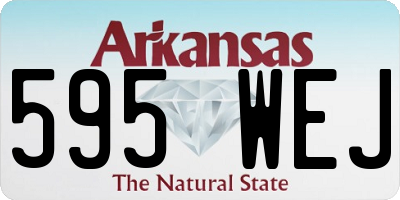 AR license plate 595WEJ