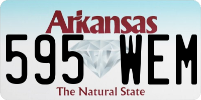 AR license plate 595WEM
