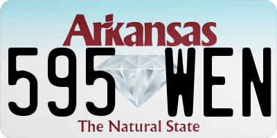 AR license plate 595WEN