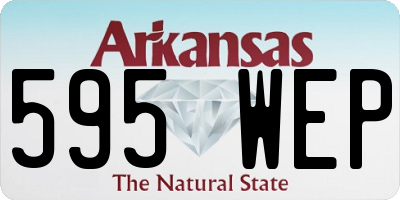 AR license plate 595WEP