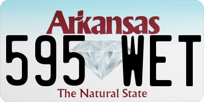 AR license plate 595WET