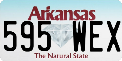 AR license plate 595WEX