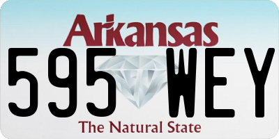 AR license plate 595WEY