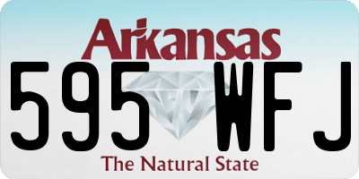 AR license plate 595WFJ