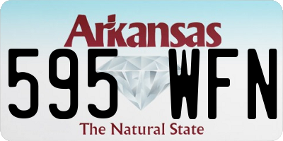 AR license plate 595WFN