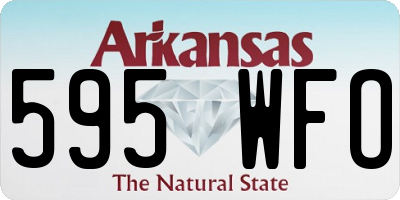 AR license plate 595WFO
