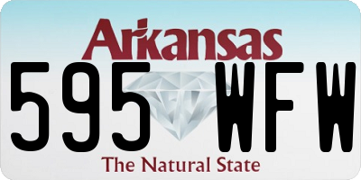 AR license plate 595WFW