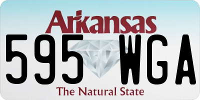 AR license plate 595WGA