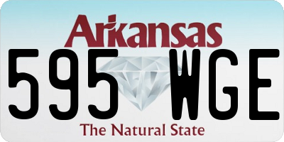 AR license plate 595WGE