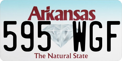 AR license plate 595WGF