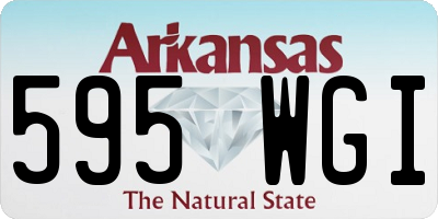 AR license plate 595WGI
