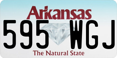 AR license plate 595WGJ