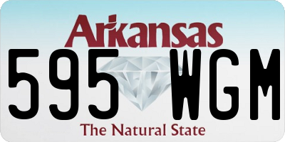 AR license plate 595WGM