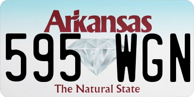 AR license plate 595WGN