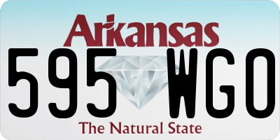 AR license plate 595WGO