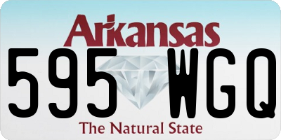 AR license plate 595WGQ