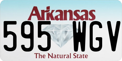 AR license plate 595WGV