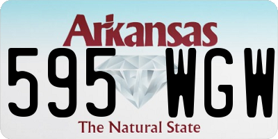 AR license plate 595WGW