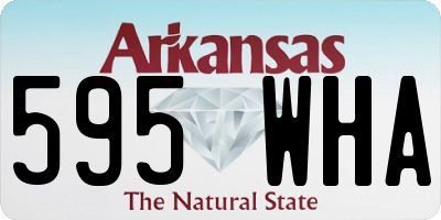 AR license plate 595WHA