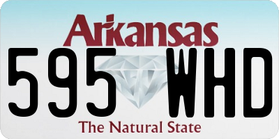 AR license plate 595WHD