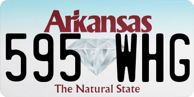 AR license plate 595WHG