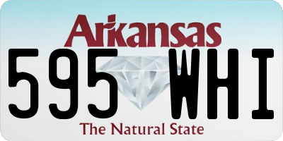 AR license plate 595WHI