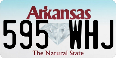 AR license plate 595WHJ