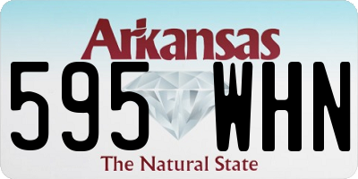 AR license plate 595WHN