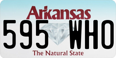 AR license plate 595WHO