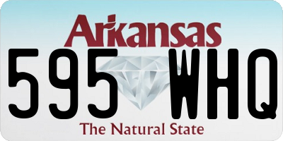 AR license plate 595WHQ