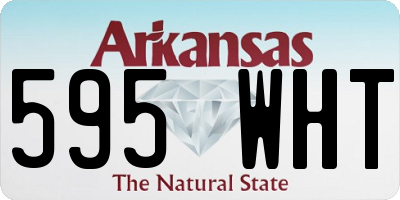 AR license plate 595WHT
