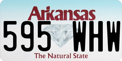 AR license plate 595WHW
