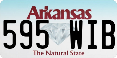 AR license plate 595WIB