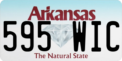 AR license plate 595WIC