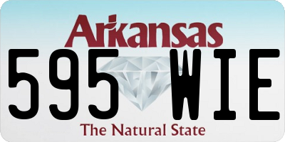 AR license plate 595WIE