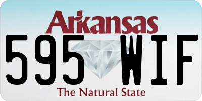AR license plate 595WIF