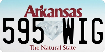 AR license plate 595WIG