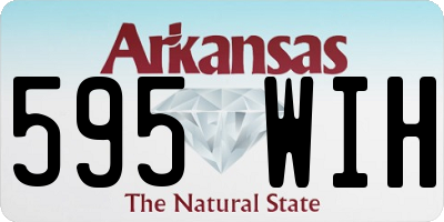 AR license plate 595WIH